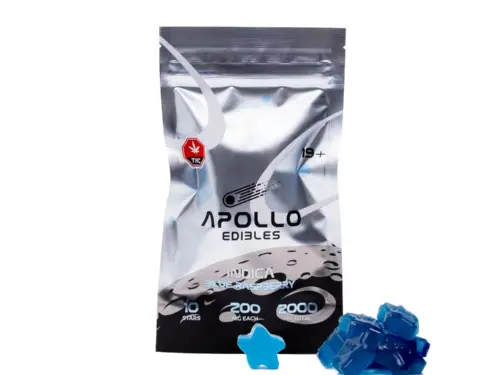Apollo - Shooting Star Gummies (2000mg) - Blue Raspberry (Indica)