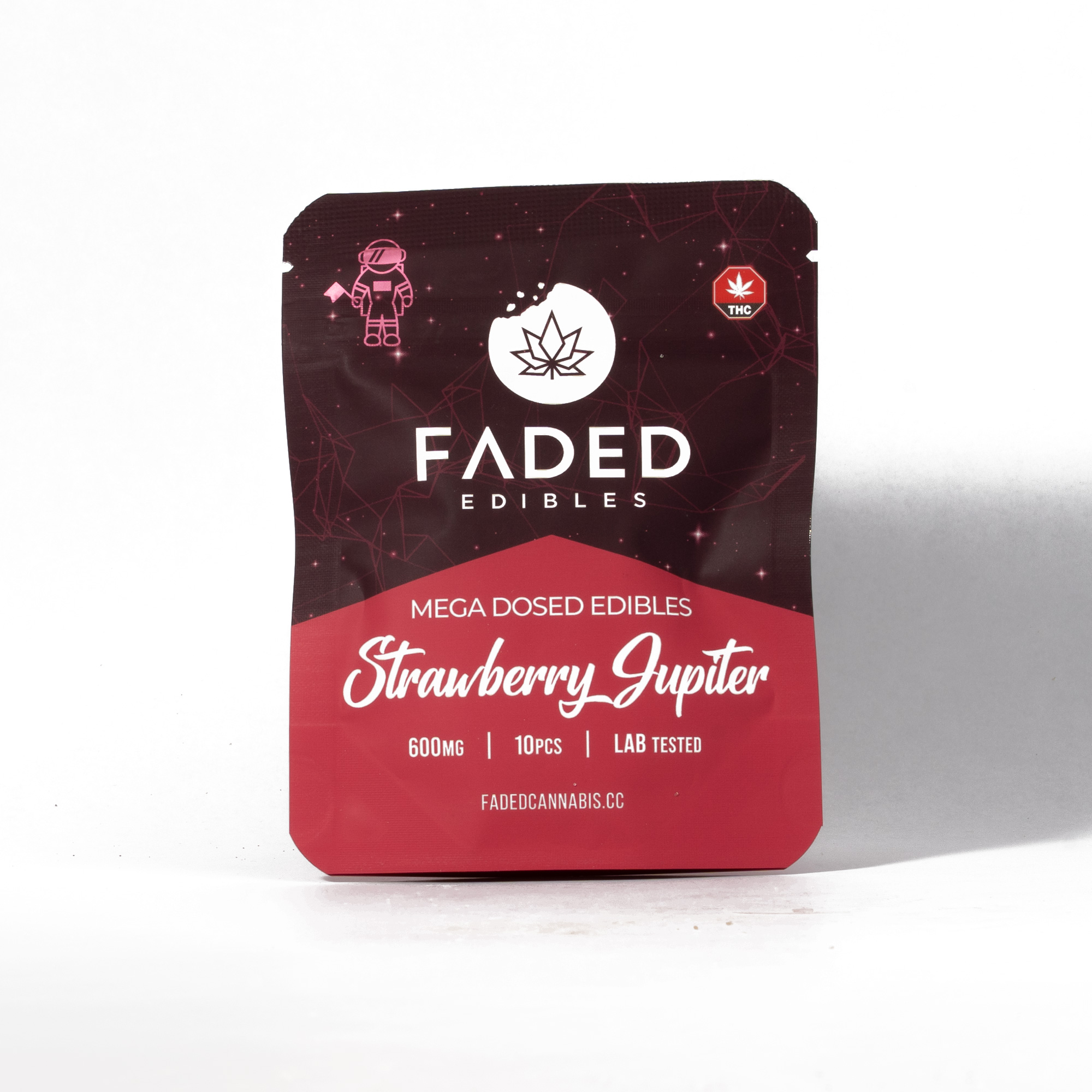 Faded Mega Dosed Astros - Strawberry Jupiter (600mg) - Image 2