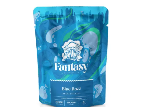 Fantasy Psychedelics Gummies - (Blue Razz x Blue Meanies)