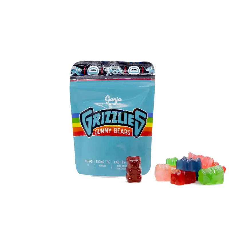 Grizzlies Gummies (350mg THC) - Green Apple - Image 2