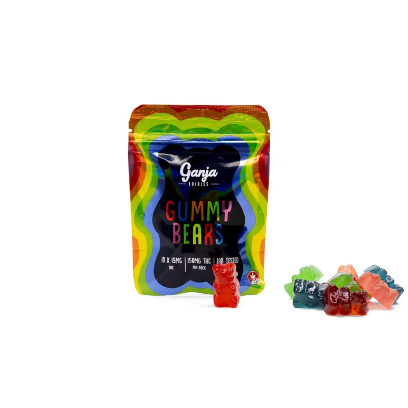Ganja Bears (150mg THC) - Watermelon - Image 3