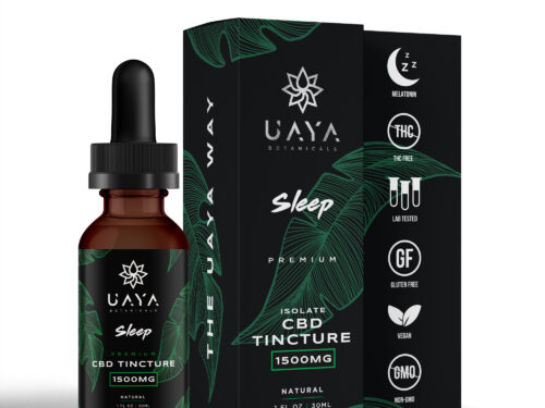 UAYA Tinctures 1500mg - CBD Sleep Isolate