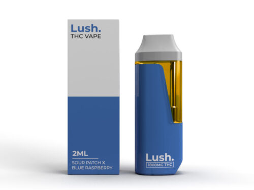 Lush - Discreet THC Disposable Vape (2 Grams) - Sour Patch x Blue Raspberry (Hybrid)
