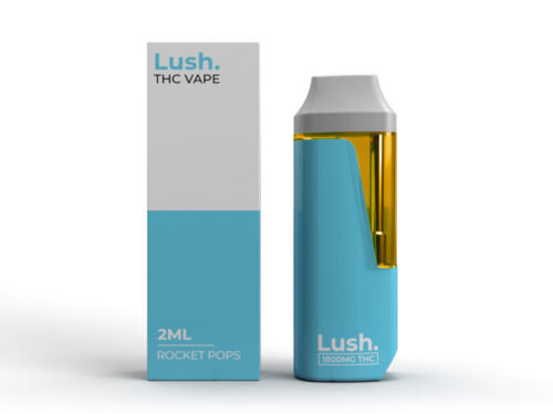 Lush - Discreet THC Disposable Vape (2 Grams) - Rocket Pops (Hybrid)