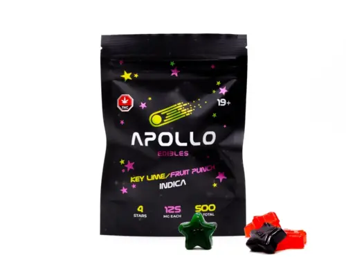 Apollo - Shooting Star Gummies (500mg) - Key Lime / Fruit Punch (Indica)