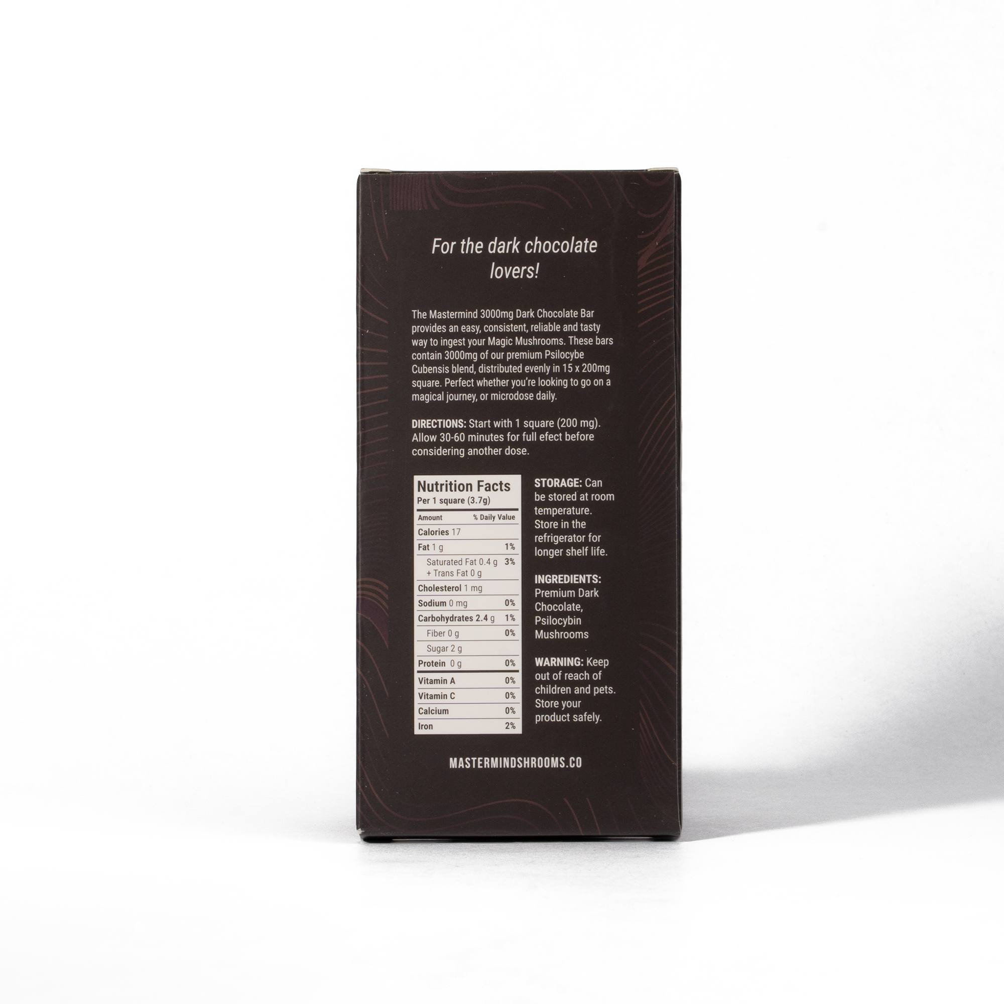 Mastermind - Funghi Chocolate Bar (3000mg) - Dark Chocolate - Image 2