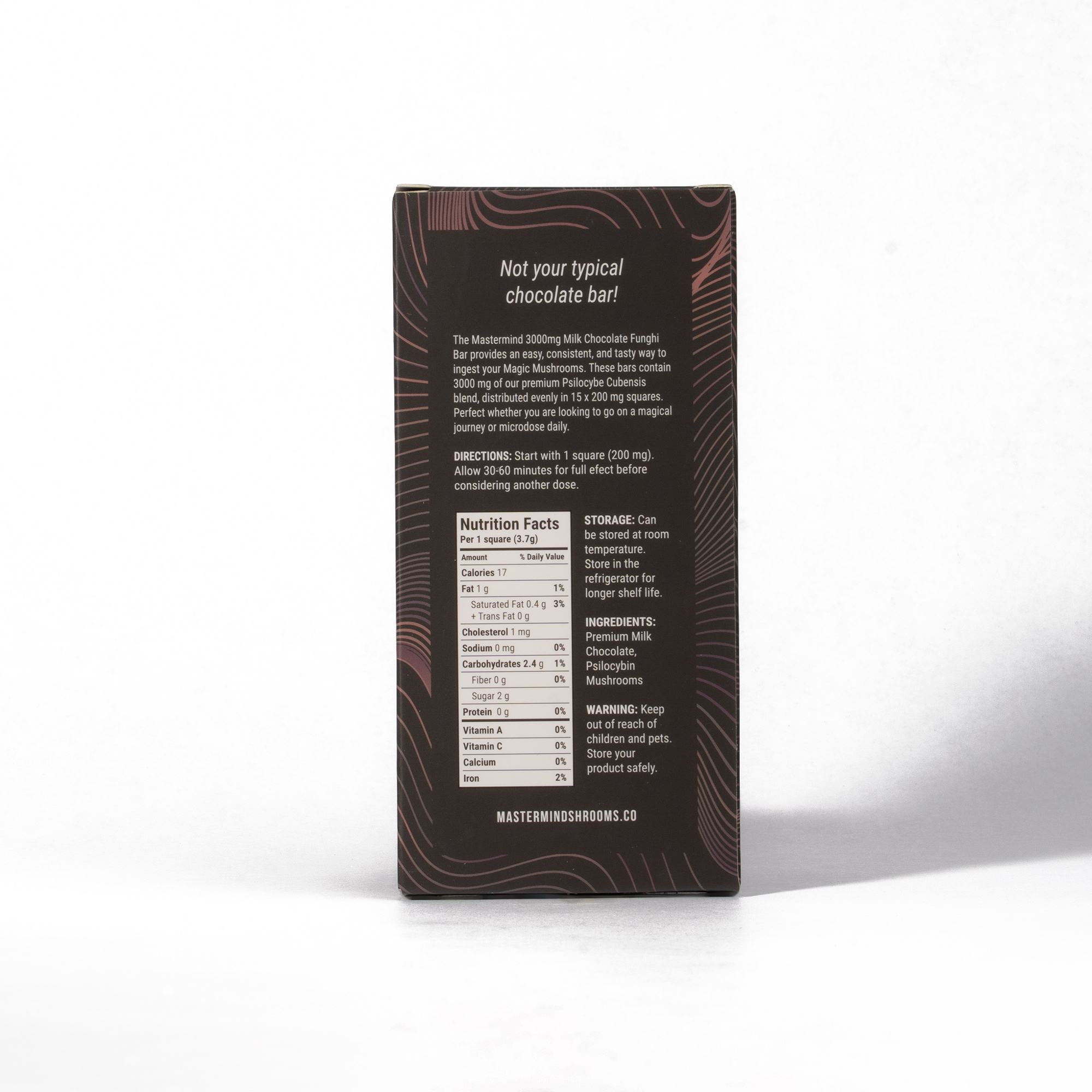 Mastermind - Funghi Chocolate Bar (3000mg) - Milk Chocolate - Image 2