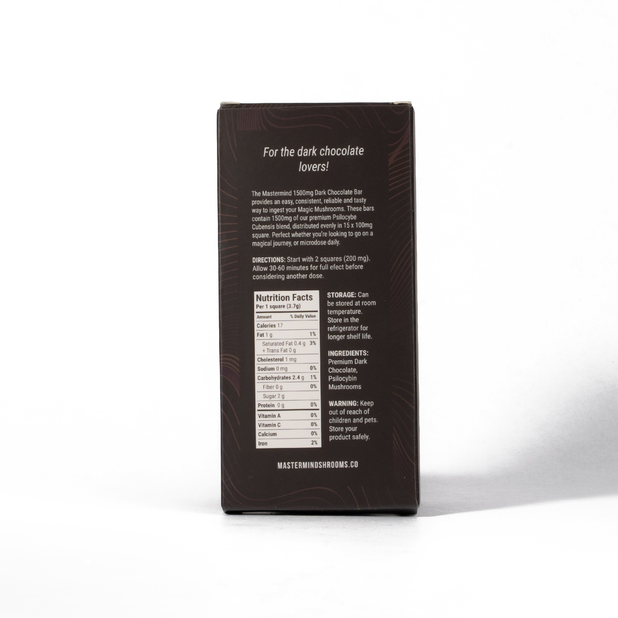 Mastermind - Funghi Chocolate Bar (1500mg) - Dark Chocolate - Image 2
