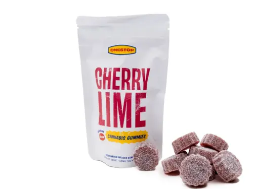 One Stop THC Gummies 500mg - Cherry Lime