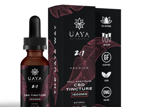 UAYA Tinctures 1500mg - 2:1 CBD:THC