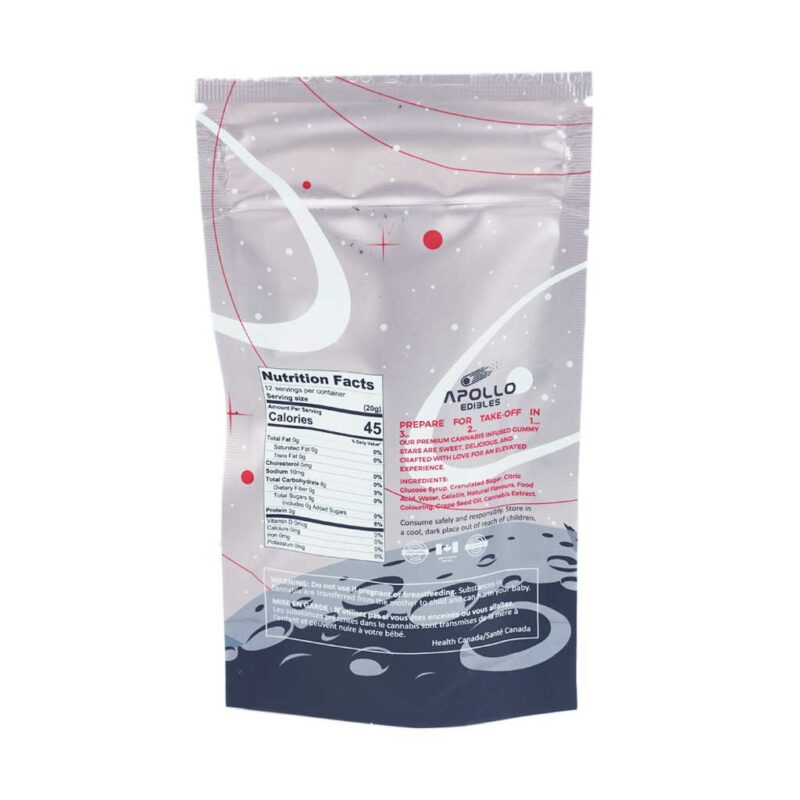 Apollo - Shooting Star Gummies (3000mg) - Sour Strawberry (Sativa) - Image 2