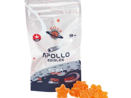 Apollo - Shooting Star Gummies (3000mg) - Sour Peach (Indica)