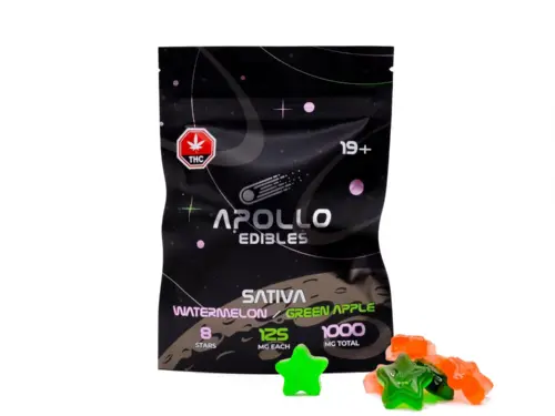 Apollo - Shooting Star Gummies (1000mg) - Watermelon / Green Apple (Sativa)