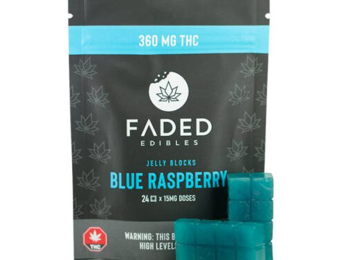 Faded Jelly Blocks - Blue Raspberry (360mg)