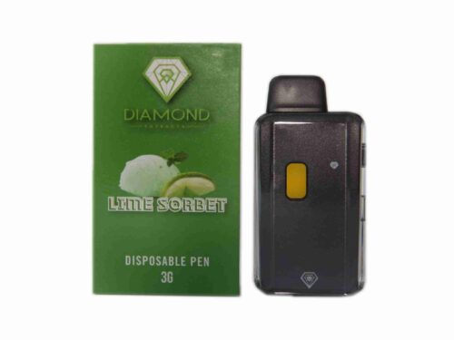 Diamond Disposable Vapes 3g - Lime Sorbet (Indica)