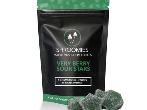 Shroomies Gummies - Very Berry Sour Stars (3000mg)