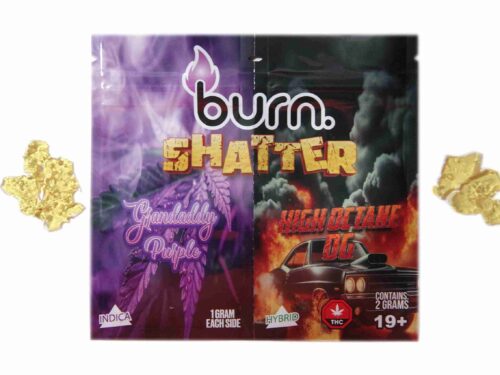 Burn Shatter 2 Grams - Granddaddy Purple + High Octane OG