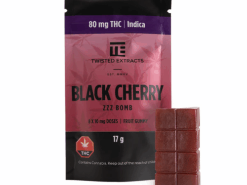 Twisted Extracts - Jelly Bombs 80mg - Black Cherry (Indica)