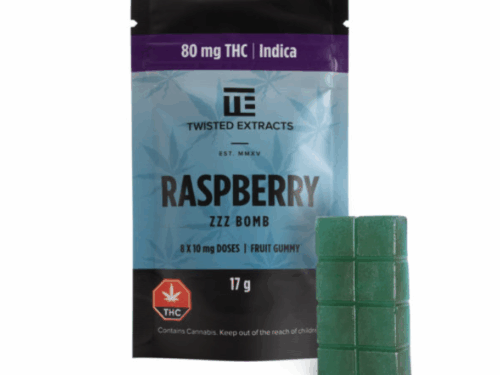 Twisted Extracts - Jelly Bombs 80mg - Blue Raspberry (Indica)