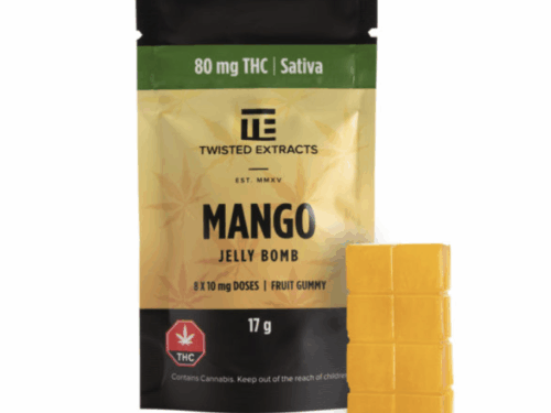 Twisted Extracts - Jelly Bombs 80mg - Mango (Sativa)
