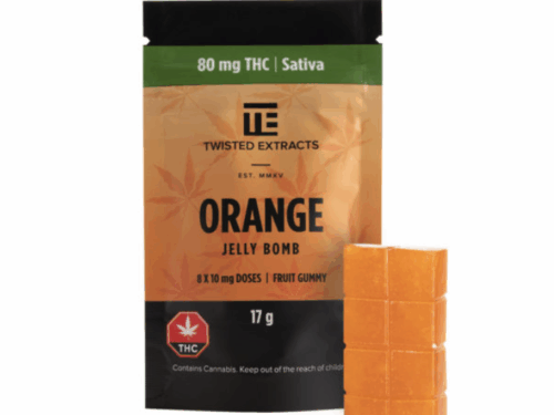 Twisted Extracts - Jelly Bombs 80mg - Orange (Sativa)