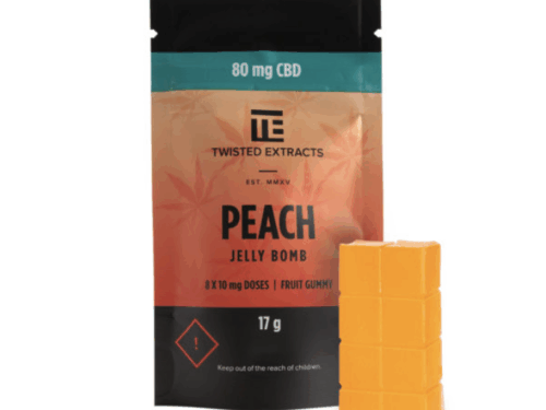 Twisted Extracts - Jelly Bombs 80mg - Peach (CBD)