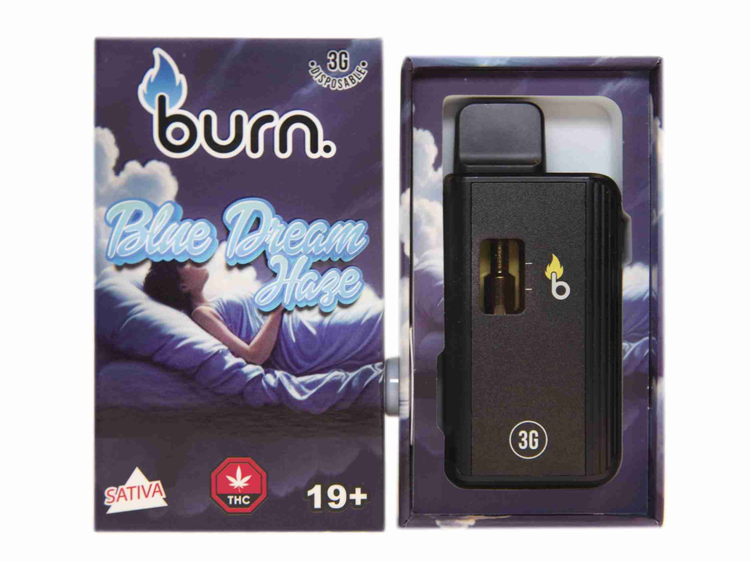 Burn Co Disposable 3G Vape - A powerful, rechargeable vape packed with 3 grams of premium distillate and natural terpenes. Enjoy smooth, flavorful hits and long-lasting effects in a sleek, hassle-free design.