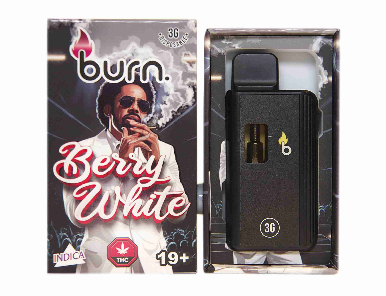 Burn Co Disposable 3G Vape - A powerful, rechargeable vape packed with 3 grams of premium distillate and natural terpenes. Enjoy smooth, flavorful hits and long-lasting effects in a sleek, hassle-free design.