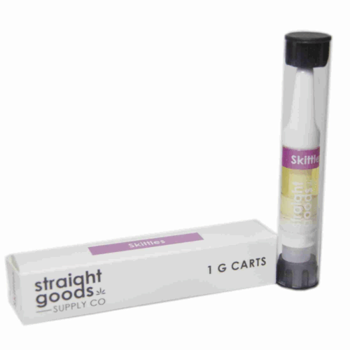 ALL NEW 1 Gram Ceramic Carts by Straight Goods Supply Co. Our classic blend of 95% solvent-less Delta-9 THC Distillate and 5% Organic Terpenes available 1 Gram varieties that’ll knock your socks right off!
