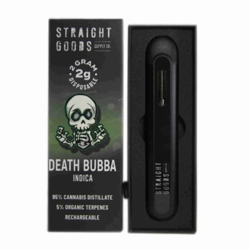 Straight Goods Supply Co introduces their all-new 2024 edition 2 Gram Disposable Vape, featuring a blend of 95% solventless Delta-9 THC distillate and 5% organic terpenes. With new branding and updated flavors, this disposable vape offers an exceptional vaping experience. The device is equipped with a rechargeable battery, a leak-proof, clog-proof design, and is free from harmful additives like Vitamin E Acetate, PG, VG, PEG, or MCT.