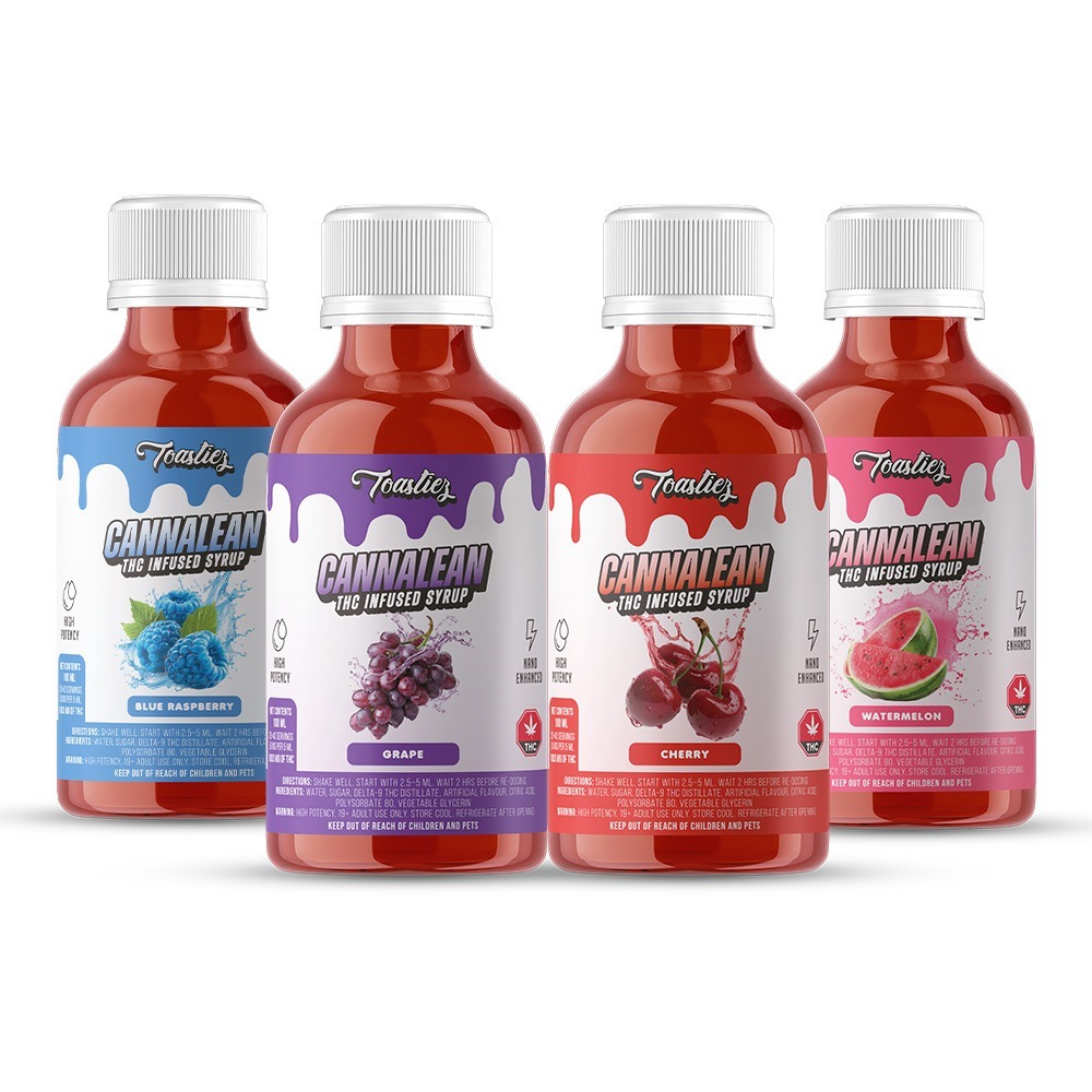 Toastiez Cannalean THC Syrup - Blue Raspberry - Image 2