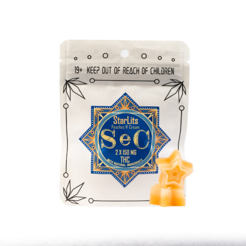 Peaches n' Cream combines decadent flavor with serious potency, delivering a rich, long-lasting edible experience that truly shines. Smooth, sweet ripe peach meets rich, velvety cream for a perfectly balanced flavor profile. Each bite offers a luscious, dessert-like taste that complements the potency while minimizing cannabis aftertaste.