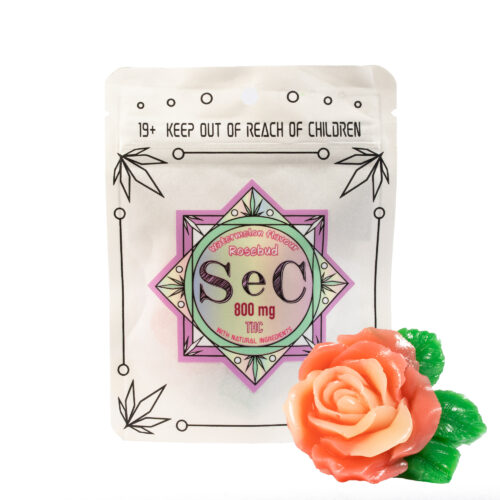 Bursting with sweet, ripe watermelon taste, Rosebud delivers a smooth and refreshing flavor profile that balances potency with enjoyment. Soft and chewy with minimal cannabis aftertaste, it’s designed to make high-dose portioning more palatable.