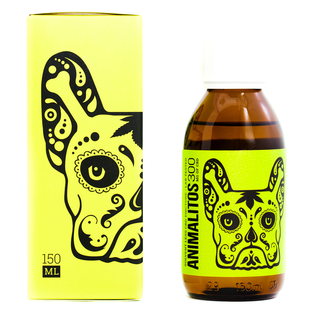 Animalitos CBD Dog Tincture is a non‑psychoactive CBD oil tincture formulated for dogs that combines high‑quality CBD isolate with nourishing carrier oils like MCT and salmon oil to support your pet’s comfort by helping ease anxiety, mild pain, inflammation, arthritis, and stress, while being easy to administer by adding drops to their food once or twice daily.