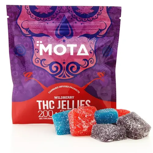 MOTA Wild Berry jellies are made using THC distillate for precise and consistent dosing. At 20mg per piece, these are excellent for on the go use to keep you medicated throughout the day. A mix of Blackberry, Blueberry and Raspberry.