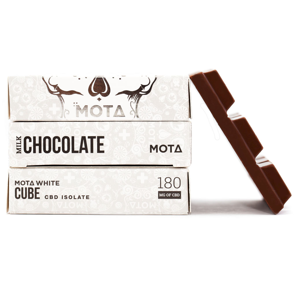 Mota - CBD White Milk Chocolate Cube 180mg - Image 3