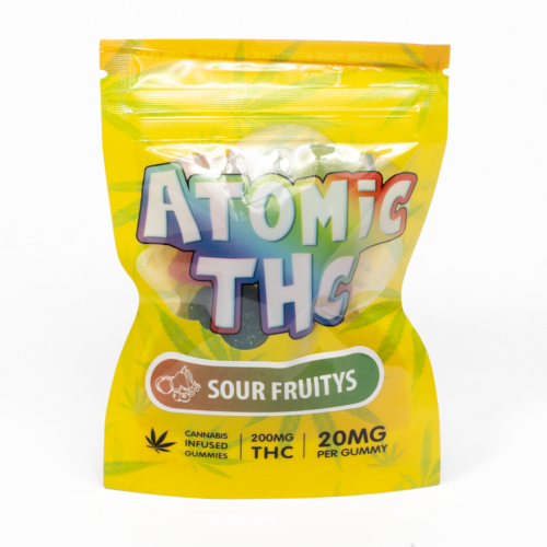 Atomic THC Gummies (200mg) - Sour Fruity's