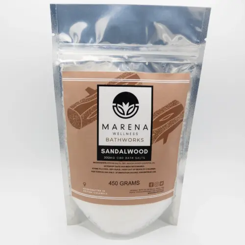 Marena Wellness - CBD Bath Salts (300mg) - Sandalwood
