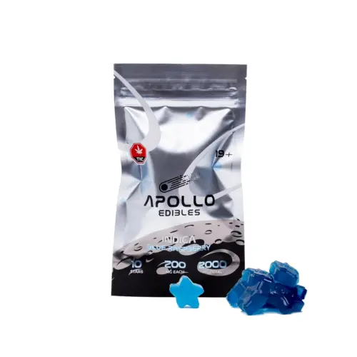 Apollo - Shooting Star Gummies (2000mg) - Blue Raspberry (Indica)
