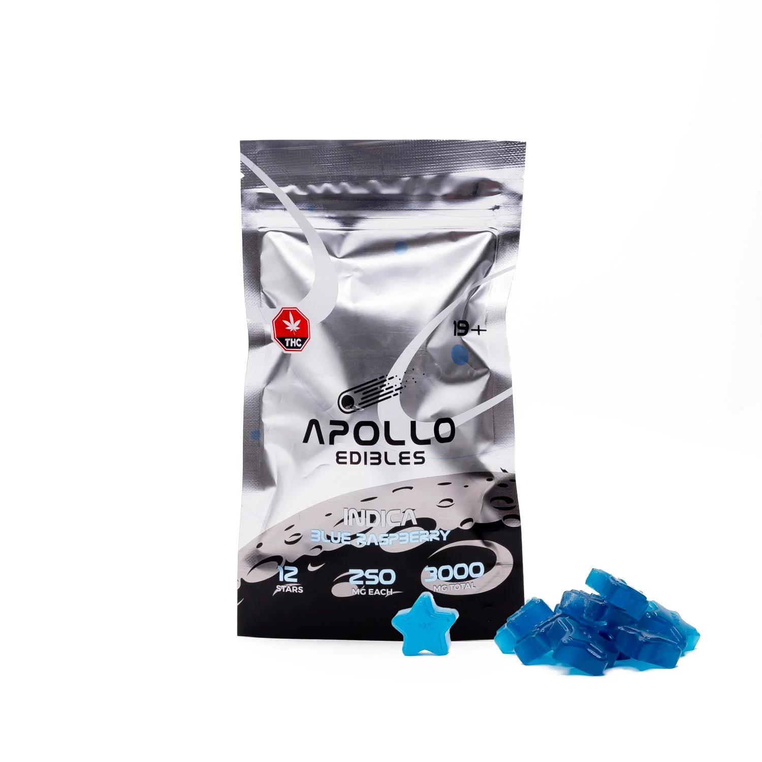 Apollo - Shooting Star Gummies (3000mg) - Blue Raspberry (Indica)