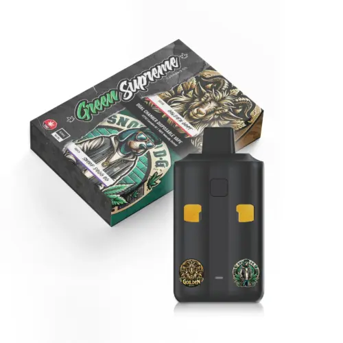 Green Supreme 6g Dual Chamber Vape Pen - Golden Goat x Snoop Dogg OG