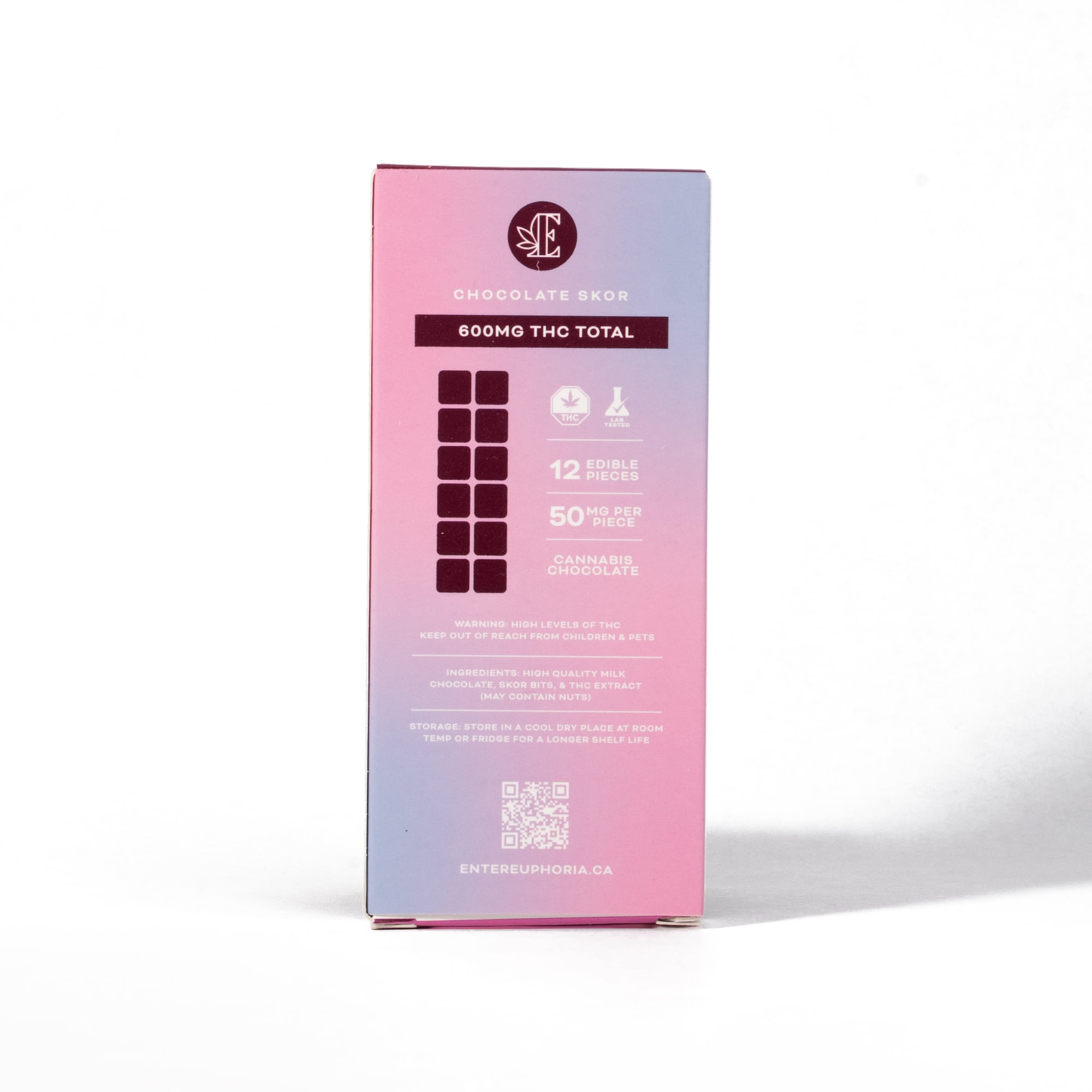 Euphoria Cannabis THC Chocolate 600mg - Chocolate Skor - Image 2