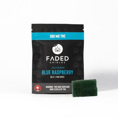 Faded Jelly Blocks - Blue Raspberry (360mg)