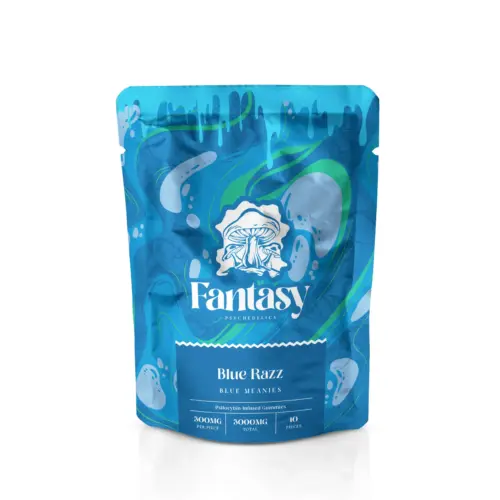Fantasy Psychedelics Gummies - (Blue Razz x Blue Meanies)