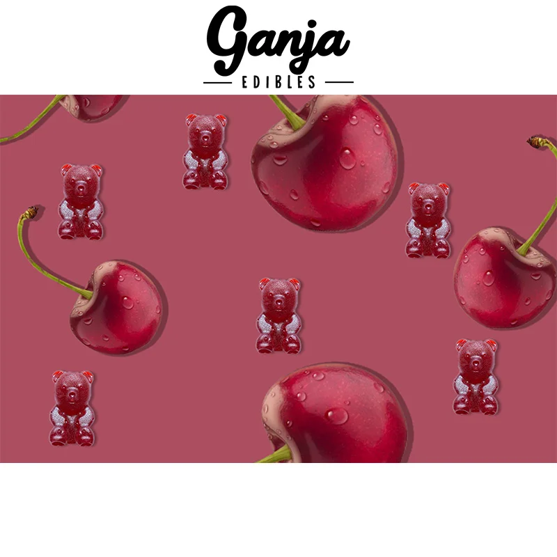 Ganja Bears (150mg THC) - Black Cherry - Image 2