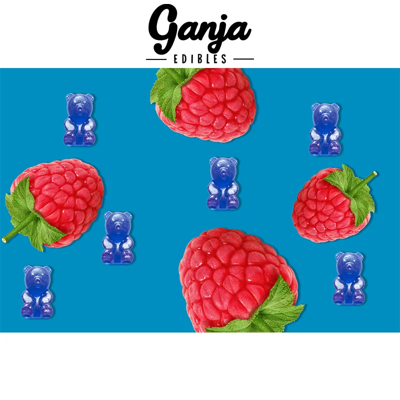 Ganja Bears (150mg THC) - Blue Raspberry - Image 2