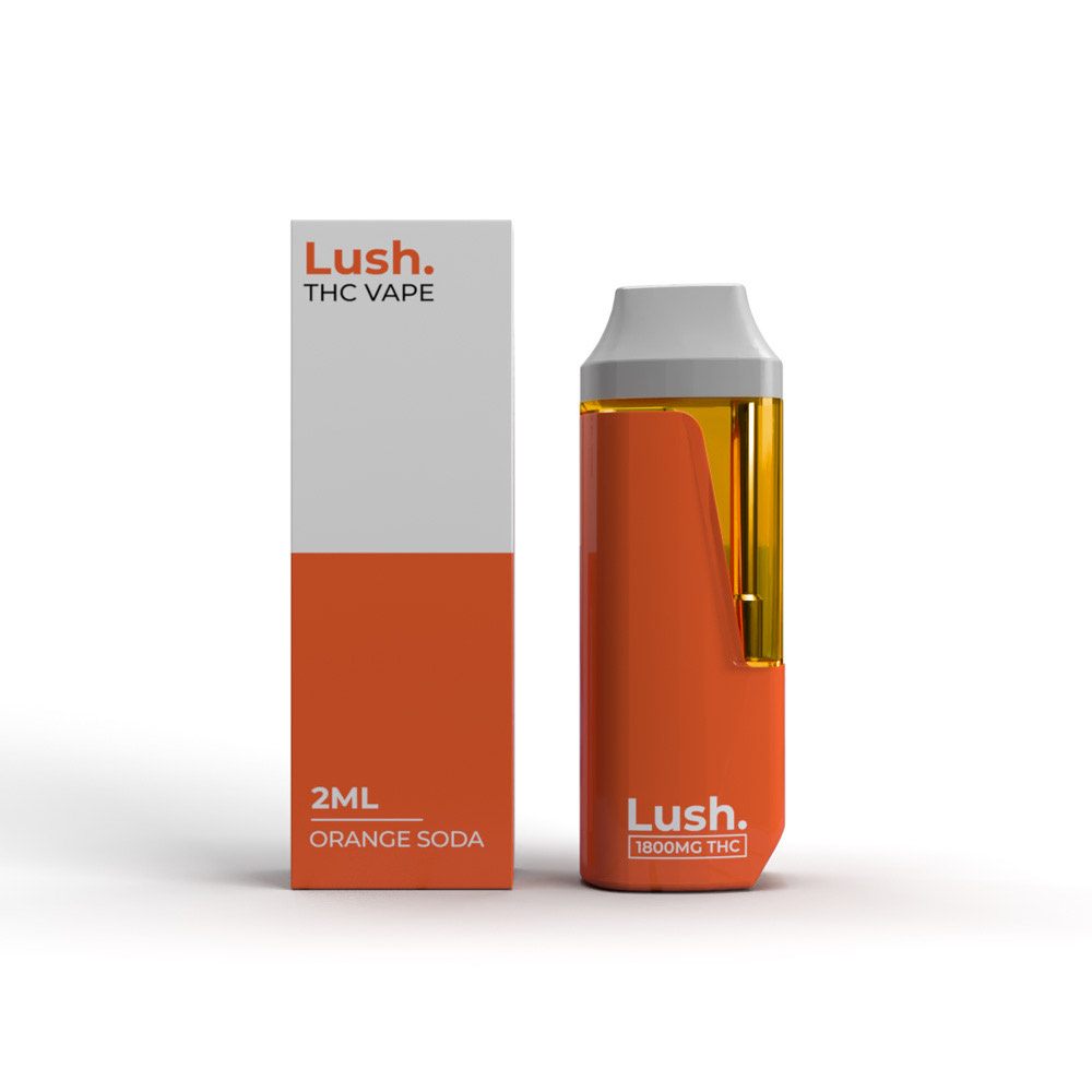 Lush - Discreet THC Disposable Vape (2 Grams) - Orange Soda (Hybrid)