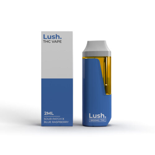 Lush - Discreet THC Disposable Vape (2 Grams) - Sour Patch x Blue Raspberry (Hybrid)