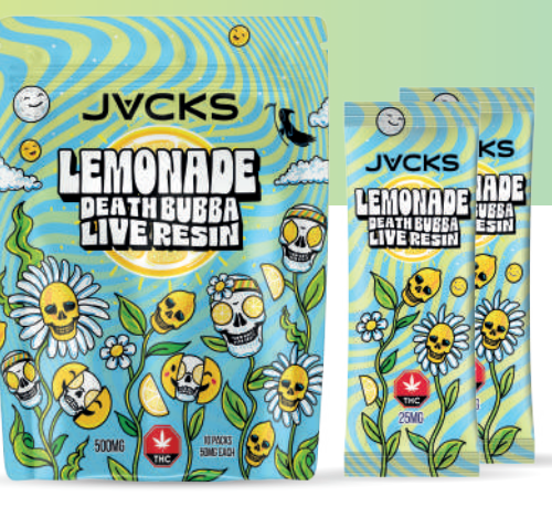 JACKS THC Powder Drink Mix - Lemonade Death Bubba LR 250mg