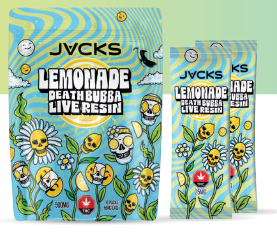JACKS THC Powder Drink Mix - Lemonade Death Bubba LR 250mg